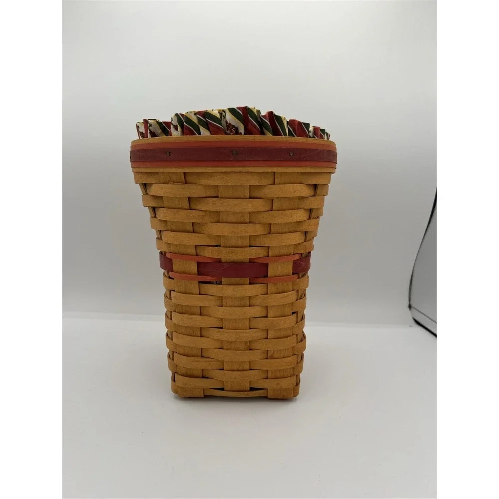 🧺 Longaberger 1998 May Series Snapdragon Basket w/ Liner 🌸🌼